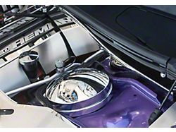 Shock Tower Dome Cover; Chrome; Driver Side (15-23 Challenger SRT Hellcat, SRT Jailbreak)