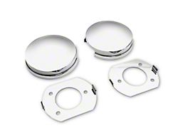 Shock Tower Dome Covers; Chrome (08-23 Challenger)