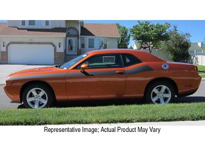 Side Stripes with Pinstripes; Chrome (11-14 Challenger)