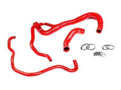 Silicone Radiator Coolant Hose Kit; Red (15-23 6.4L HEMI Challenger)