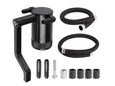 SLX Oil Catch Can; Black (11-23 5.7L HEMI, 6.4L HEMI Challenger)