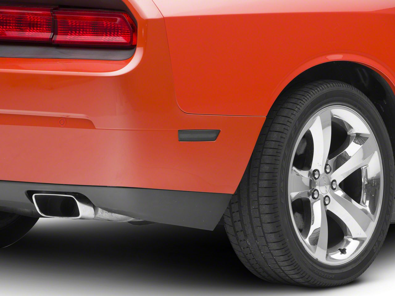 Challenger LED Side Marker Lights; Front and Rear; Smoked (08-14 ...