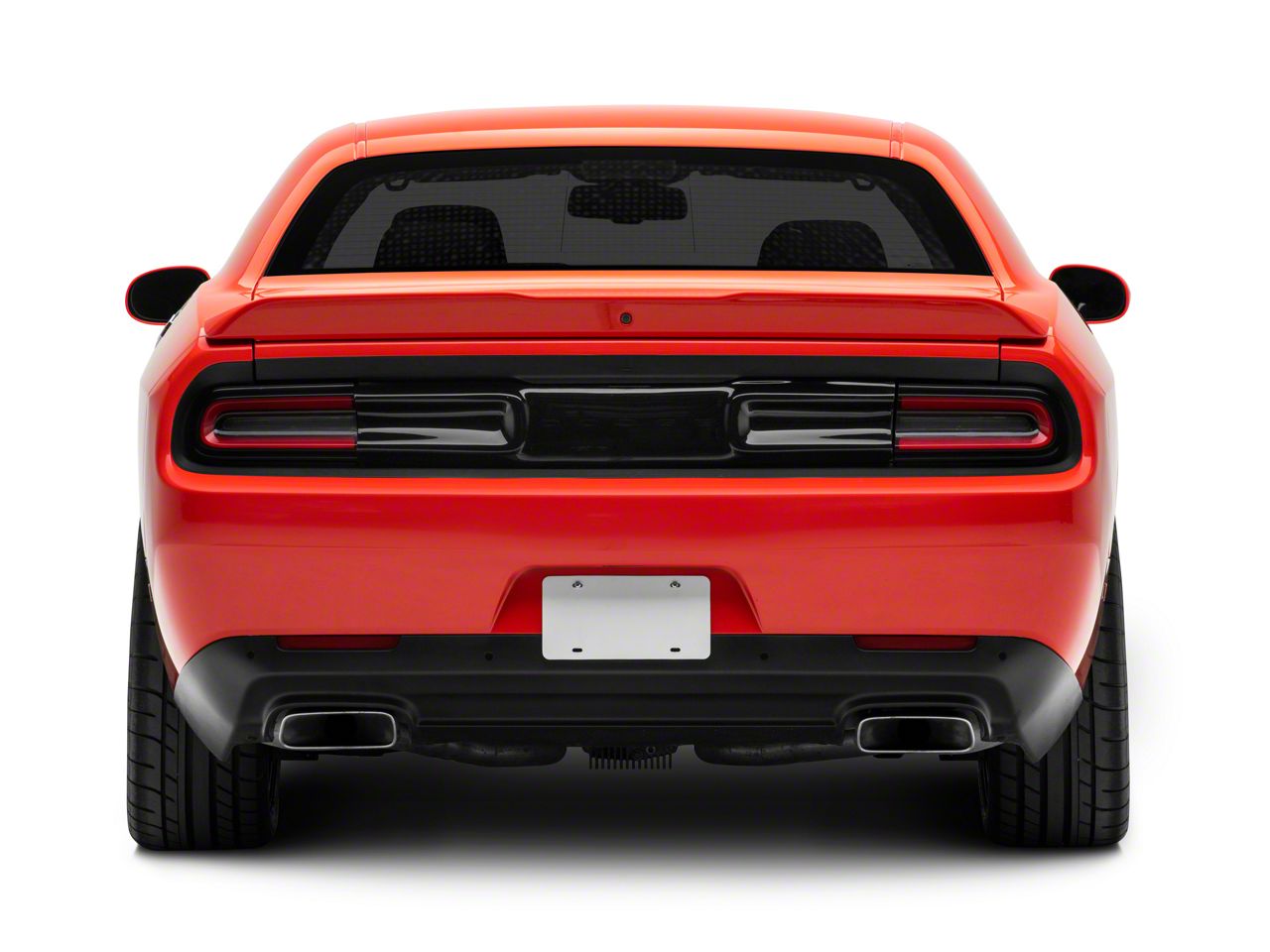 Smoked Tail Light Covers For Dodge Challenger 2015-2023 - Dark Tint ABS Covers, No-Drill Installation