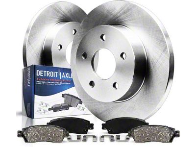 Solid Brake Rotor and Pad Kit; Rear (09-20 RWD Challenger SE & SXT w/ Single Piston Front Calipers & Solid Rear Rotors)
