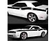 Solid CUDA Style Side Stripes; Gloss Black (08-10 Challenger)