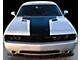 Solid Style T-Hood Stripes; Gloss Black (15-18 Challenger)