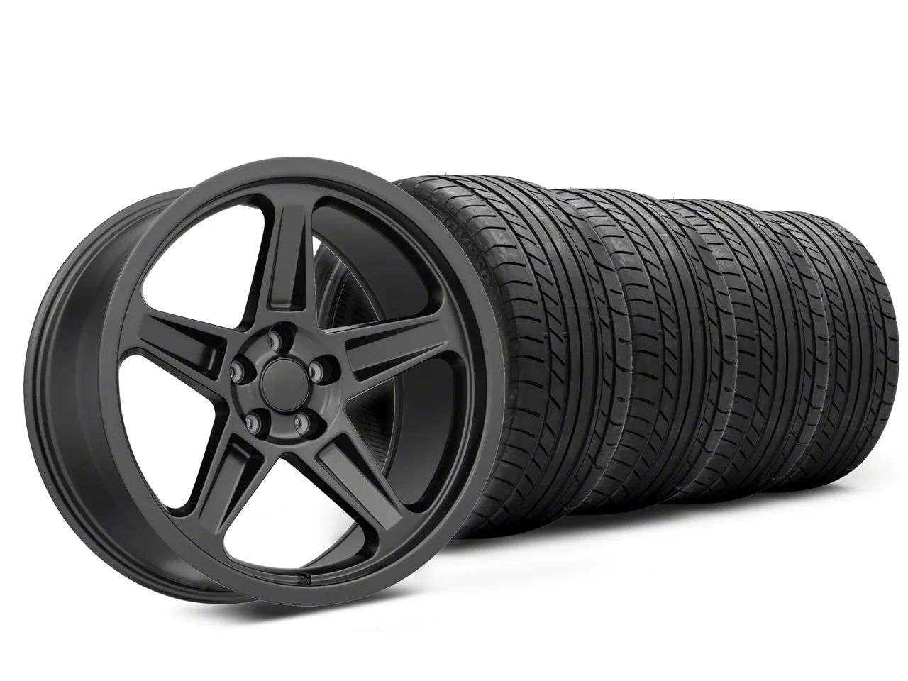 Challenger Hellcat HC2 Style Gloss Black Wheel; Rear Only
