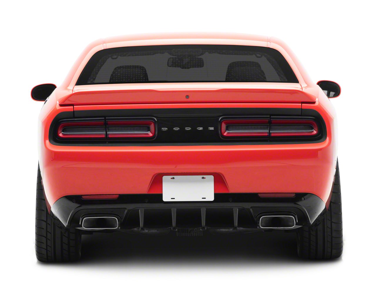 thumbnail image 2 of Unbranded Matte Black Shark Fin Rear Bumper Diffuser Valance For 2015-2023 Dodge Challenger – Performance, Unpainted 2 of 4