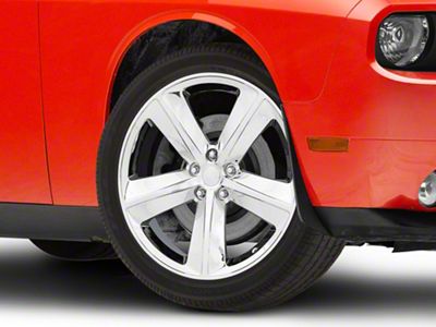 SRT8 Style Chrome Wheel; 20x9; 20mm Offset (08-23 RWD Challenger, Excluding Widebody)