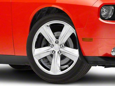 SRT8 Style Chrome Wheel; 20x9; 20mm Offset (08-23 RWD Challenger)