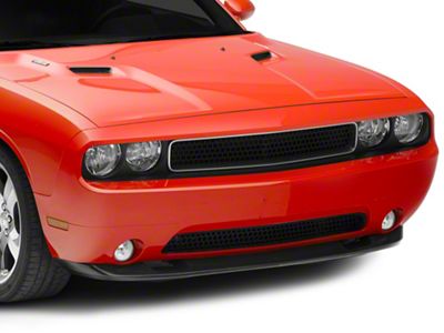 SRT8 Style Front Chin Spoiler; Matte Black (08-10 Challenger)