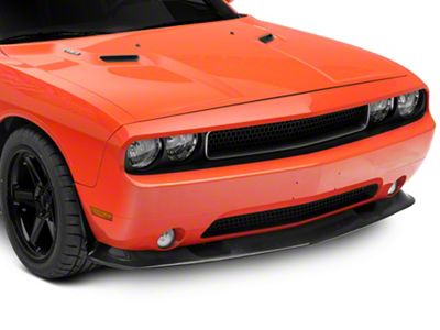 SRT8 Style Front Chin Spoiler; Matte Black (11-14 Challenger)