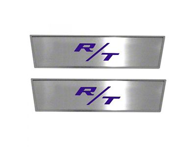 Stainless Door Badge Plate with R/T Logo; Plum Crazy (08-14 Challenger)