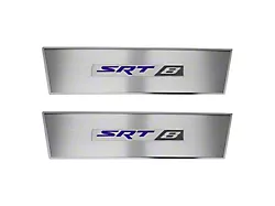 Stainless Door Badge Plate with SRT8 Logo; Plum Crazy (08-14 Challenger)