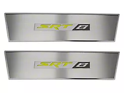 Stainless Door Badge Plate with SRT8 Logo; Solid Synergy Green (08-14 Challenger)