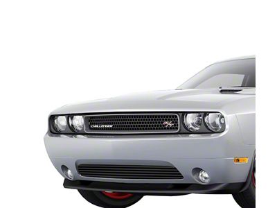 Stainless Steel Billet Lower Grille; Black (11-14 Challenger)