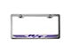 Stainless Steel R/T Dodge License Plate Frame; Purple Carbon Fiber (Universal; Some Adaptation May Be Required)