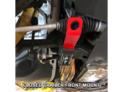 Strap Points; Enclosed Trailer Design; Red (08-23 Challenger)