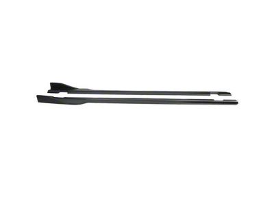 SXT Style Side Skirt Extensions; Matte Black (15-23 Challenger SXT)