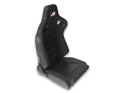 2 TANAKA BLACK & RED PVC LEATHER RACING SEAT DUAL