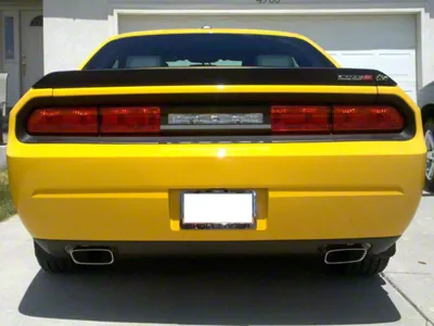 Tail Light Blackout Decal; Gloss Black (08-14 Challenger)