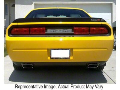 Tail Light Blackout Decal; Silver Grey (08-14 Challenger)