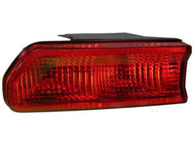 Tail Light; Chrome Housing; Red Lens; Driver Side (08-14 Challenger)