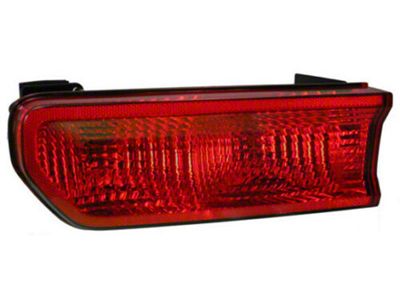 Tail Light; Chrome Housing; Red Lens; Passenger Side (08-14 Challenger)