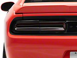 Tail Light Covers with Rear Blackout Panel; Carbon Fiber Look (15-23 Challenger)