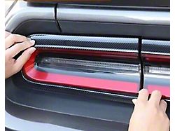 Tail Light Trim; Carbon Print (15-23 Challenger)