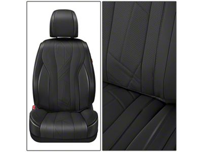 Touring Series Front Seat Covers; Black (Universal; Some Adaptation May Be Required)