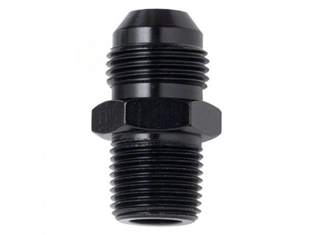 Transmission Adapter; -6AN x 1/4-Inch NPS; Black