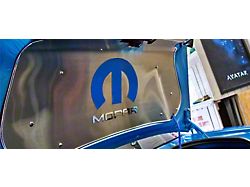 Omega M and MOPAR Letter Trunk or Hood Emblems; Polished (08-23 Challenger)