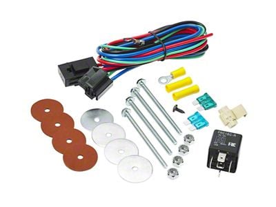 Universal Single Fan Mounting Kit; 12-Volt (Universal; Some Adaptation May Be Required)