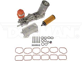 Aluminum Engine Oil Cooler Filter Housing For 11-16 Dodge Jeep Chrysler Ram 3.6L