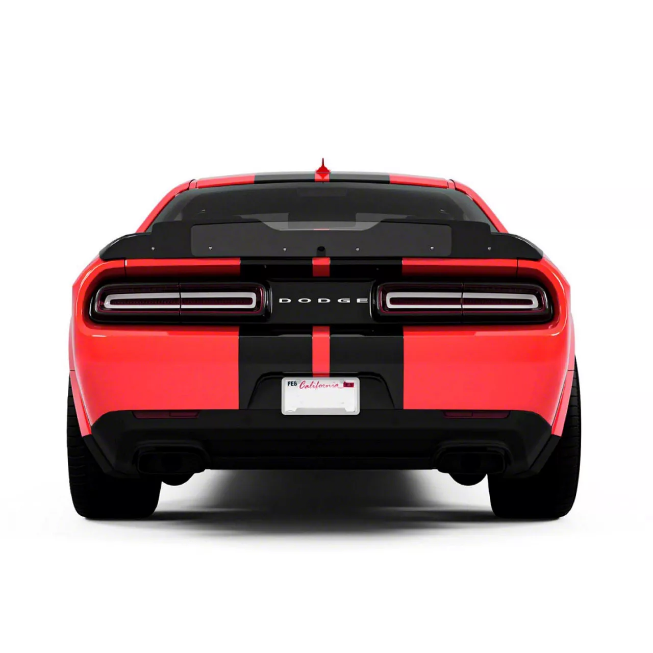 Challenger Over Top Shaker Style Stripes; Matte Black (19-23