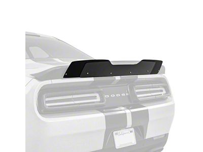 V1R Wicker Bill Rear Spoiler Add-On; Satin Black Ice Vinyl (08-14 Challenger)