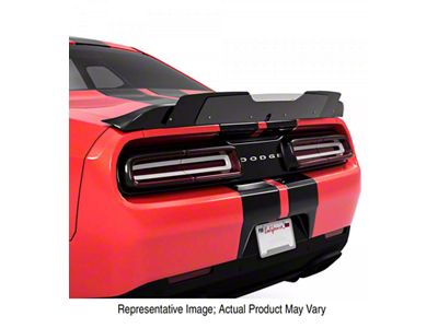 V1R Wicker Bill Rear Spoiler Add-On; Urban Camo Vinyl (15-23 Challenger, Excluding Widebody)