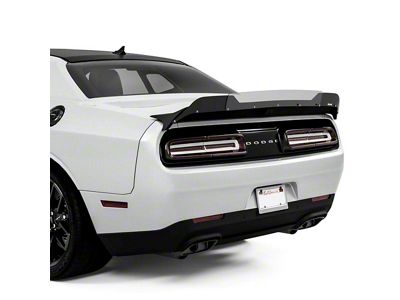 V3R Wicker Bill Hellcat Redeye Spoiler Add-On; Carbon Flash Metallic Vinyl (08-23 Challenger)