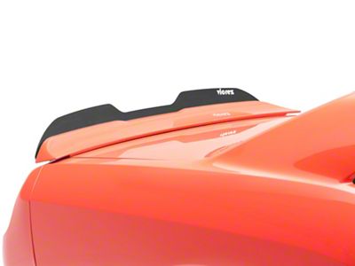 V3R Wicker Bill Rear Spoiler Add-On; Dry Carbon Fiber Vinyl (15-23 Challenger)