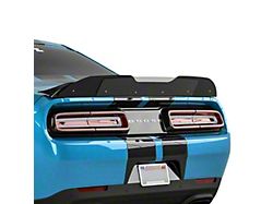 V3R Wicker Bill Rear Spoiler Add-On; Gloss Black Vinyl (08-14 Challenger)