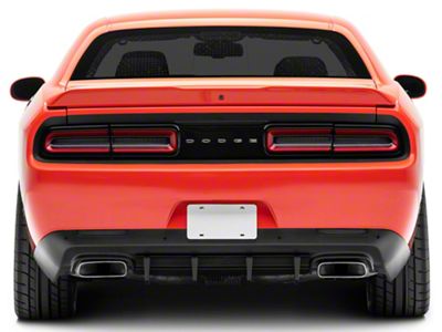 V4R Style Rear Diffuser; Textured Black (15-23 Challenger)