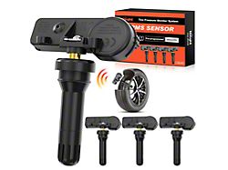 Valve Stem-Mounted TPMS Sensors with Rubber Valve; Set of 4 (10-20 Challenger)
