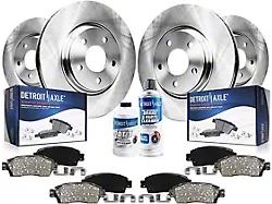 Vented Brake Rotor, Pad, Brake Fluid and Cleaner Kit; Front and Rear (08-14 Challenger SRT8)