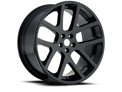 Viper Replica Gloss Black Wheel; Rear Only; 20x10; 18mm Offset (08-23 RWD Challenger, Excluding Widebody)