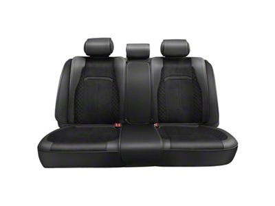 Voris Series Front and Rear Seat Covers; Black (Universal; Some Adaptation May Be Required)