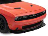 VZ Style Front Bumper Splitter; Gloss Carbon Fiber Vinyl (08-23 Challenger GT, R/T, SXT)