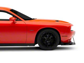 4Caroption Textured Black Front Bumper Lip For 2015-2023 Dodge Challenger Hellcat