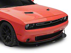 VZ Style Front Bumper Splitter; Matte Black Vinyl (08-23 Challenger GT, R/T, SXT)