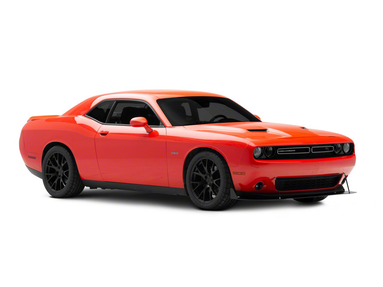 Challenger VZ Style Front Bumper Splitter; Satin Black (15